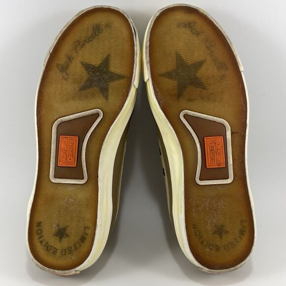 Converse x John Varvatos Slip On Sneakers Tan Canvas Casual Womens Size 6.5 - Picture 8 of 9